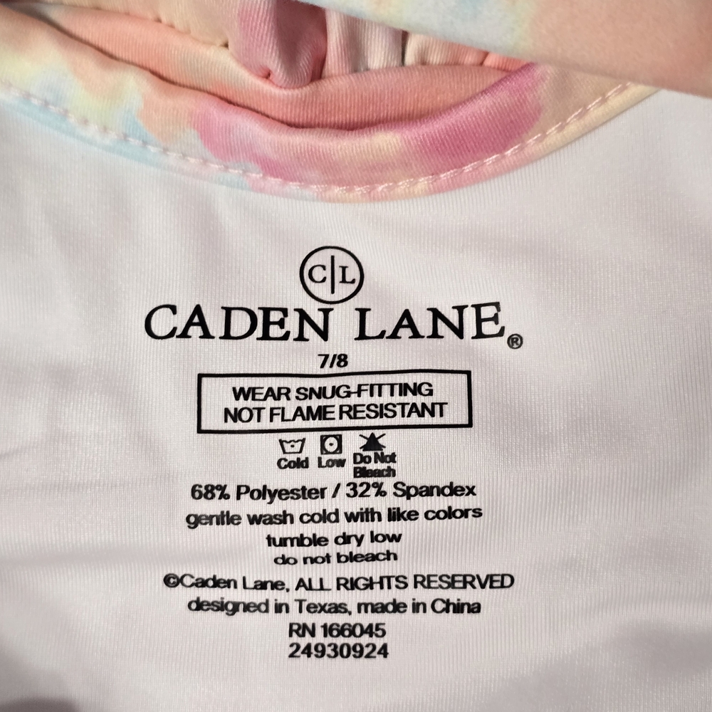 Caden Lane Pastel Tie-Dye Cloudactive Candy Clouds Active Dress 7/8 Toddler - Picture 5 of 5